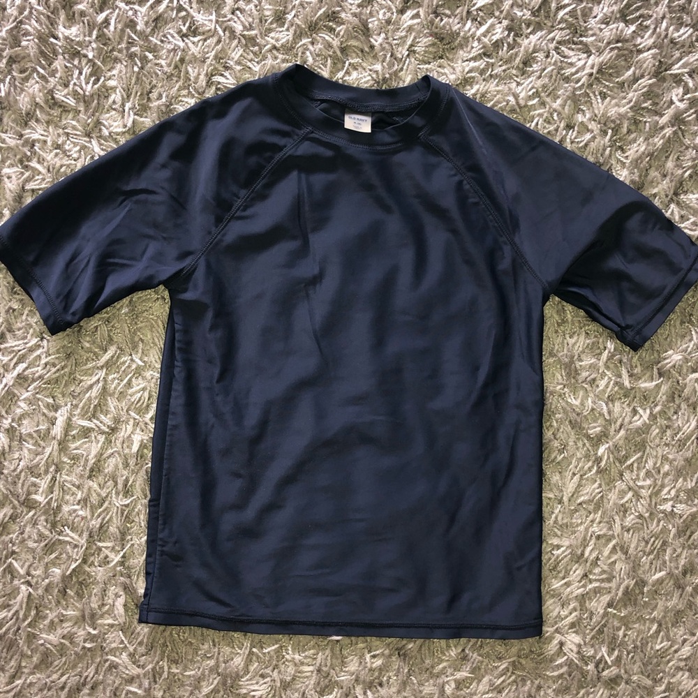 Boys Old Navy Swimsuit Shirt, Size M (8)